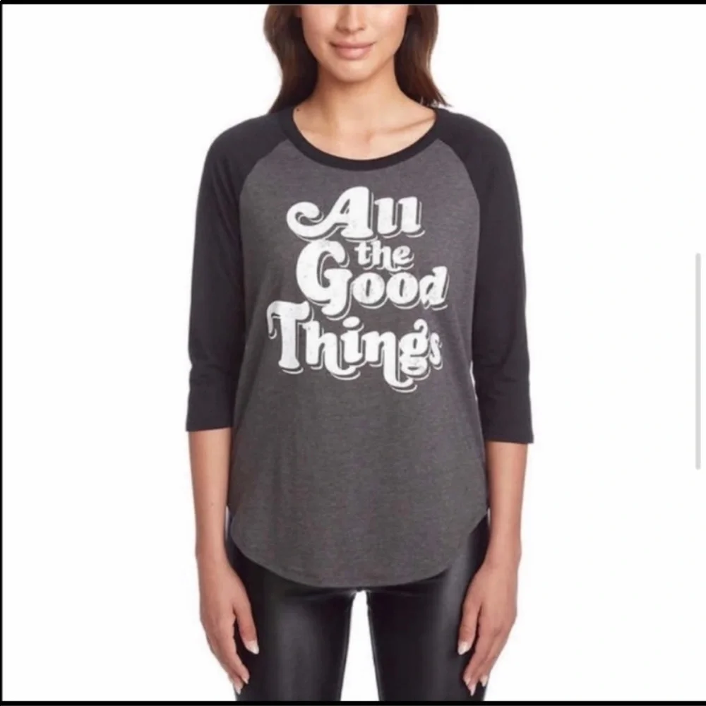 Chaser All The Good Things Raglan Baseball Tee Small